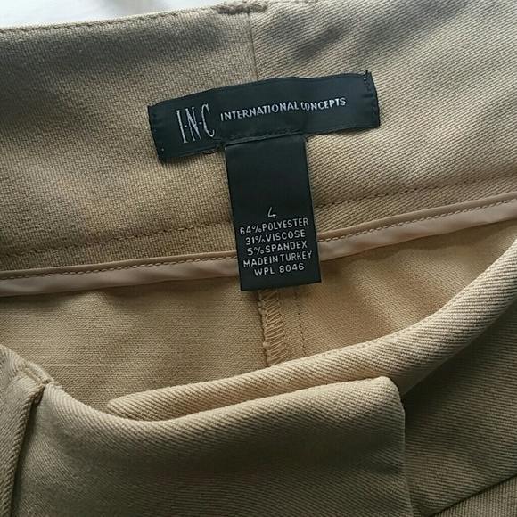 INC camel/ neutral pants - Picture 2 of 3