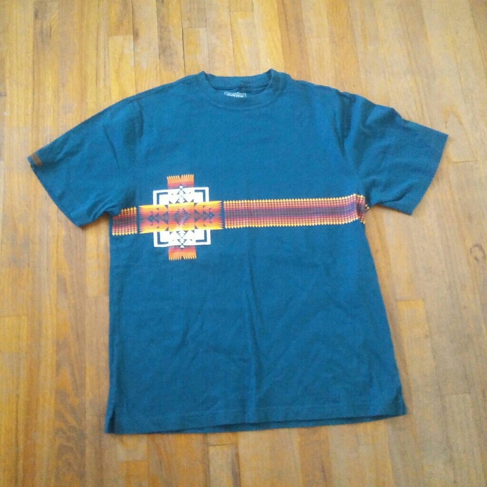 Pendleton t shirt aztec navajo print sz S