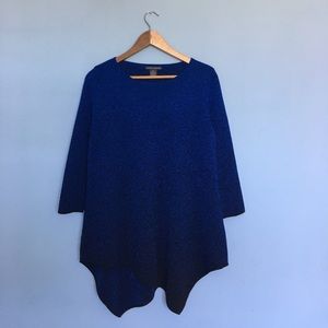 Elegant sweater with ombré shimmery fabric.