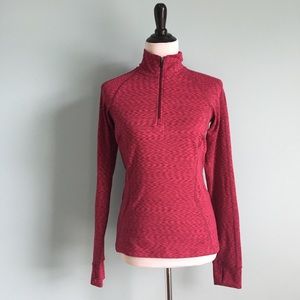 REI Pink Quarter-Zip Athletic Jacket