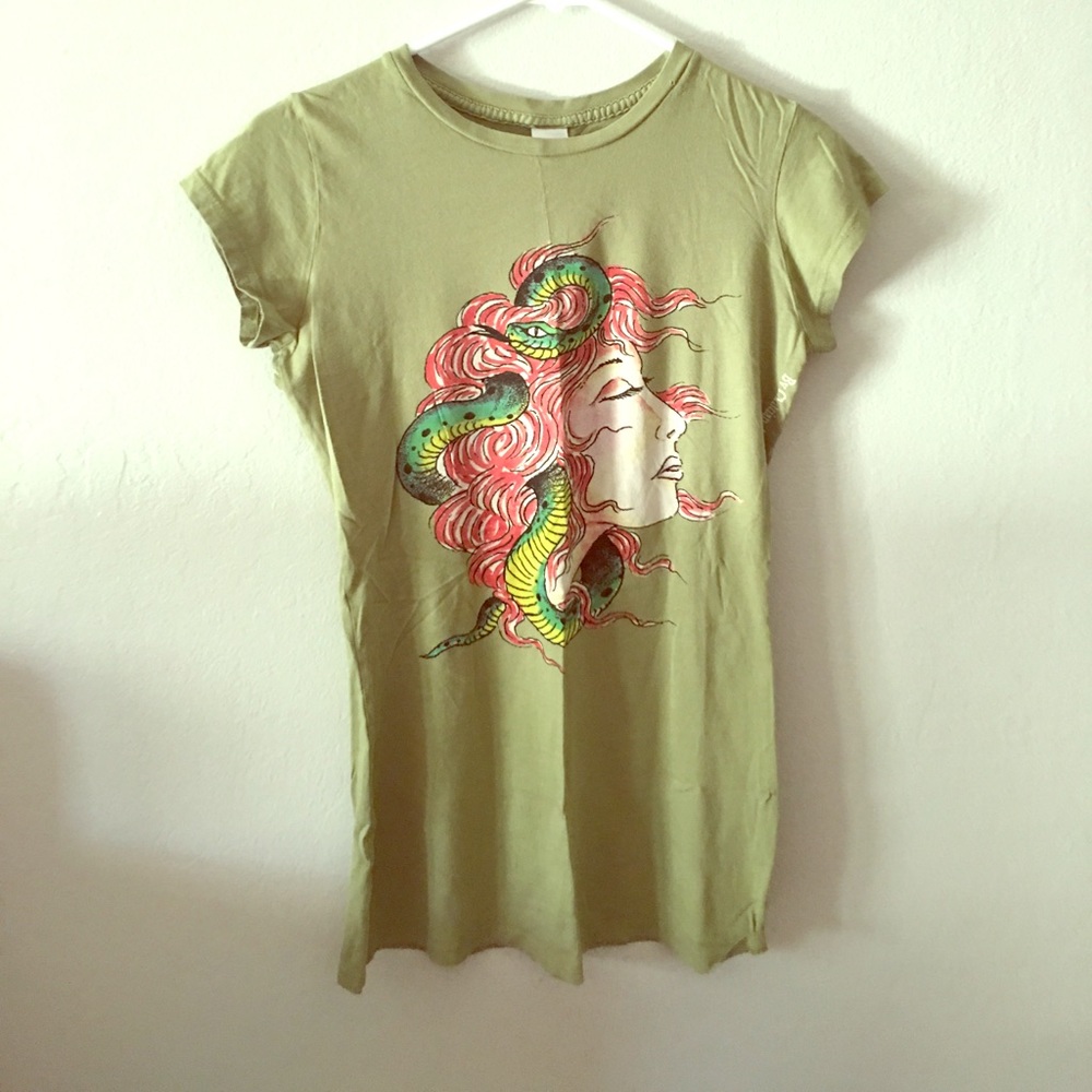Ed Hardy "Girl with Snake" Tshirt Size Large