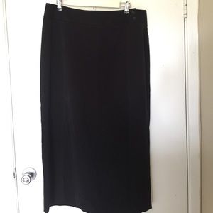 Straight cut maxi suit skirt
