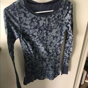 Long sleeve heart shirt, slit for thumbs