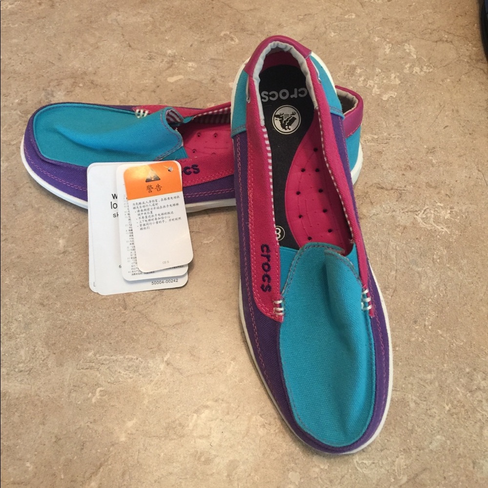 Crocs boat shoes size 8