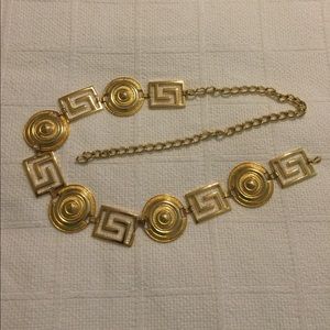 Metal chain belt