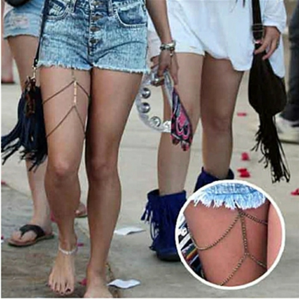 Sexy 2 Tier Layer Thigh Leg Chain