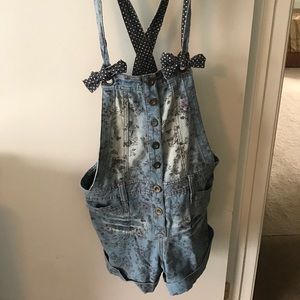 Overalls flowered print