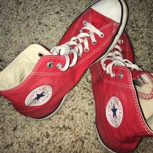 red high top converse unisex