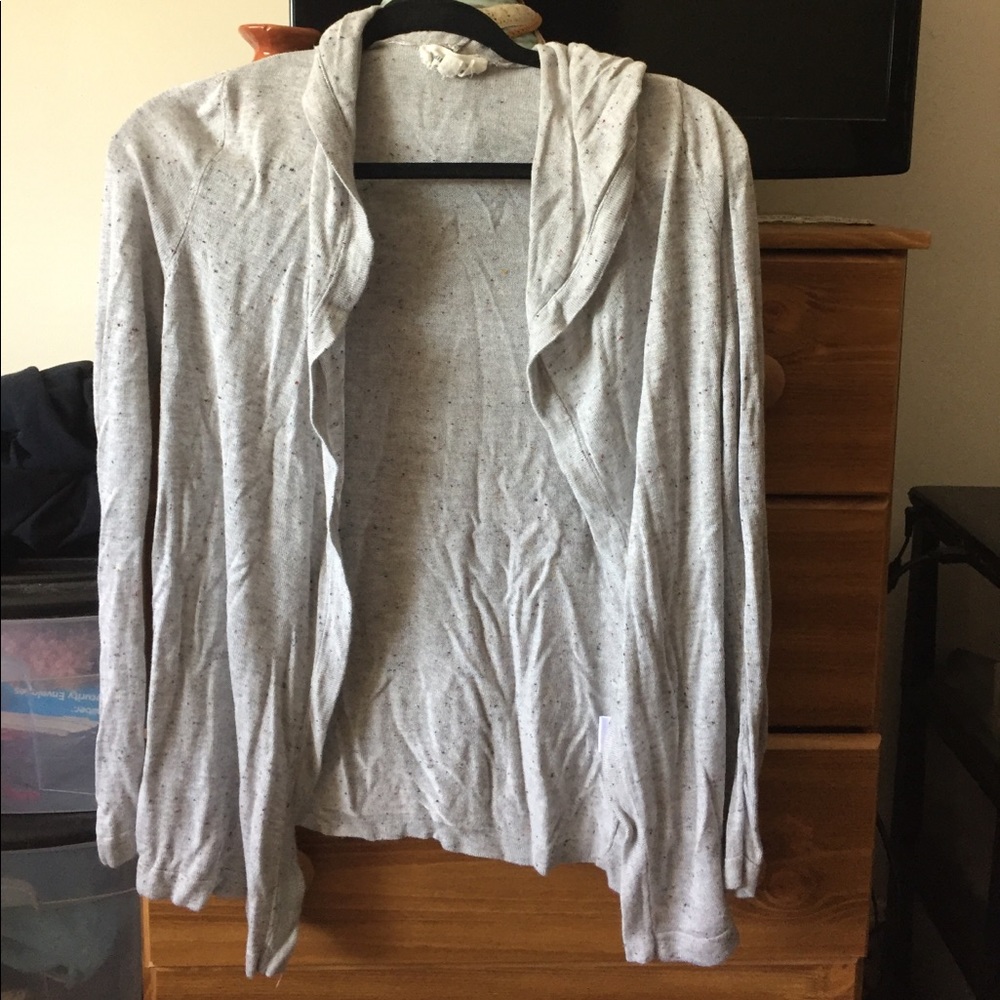 Gray cardigan