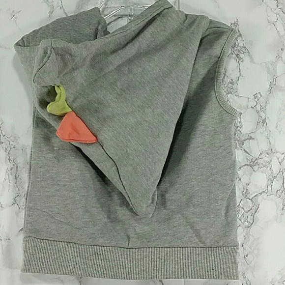 SALE***Gray Sleeveless Monster Hoodie. Kids :) - Picture 5 of 5