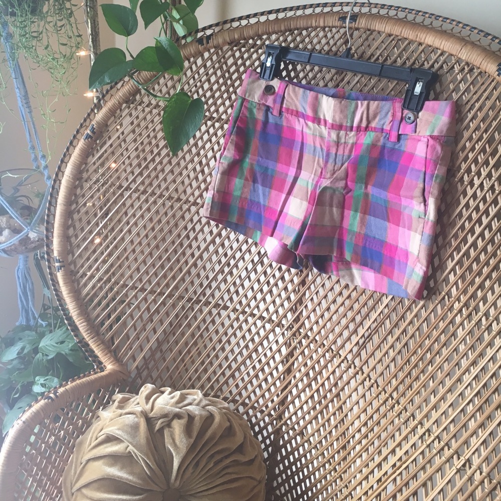 Banana Republic Factory Plaid Short