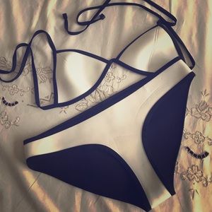 White Triangle bathing suit