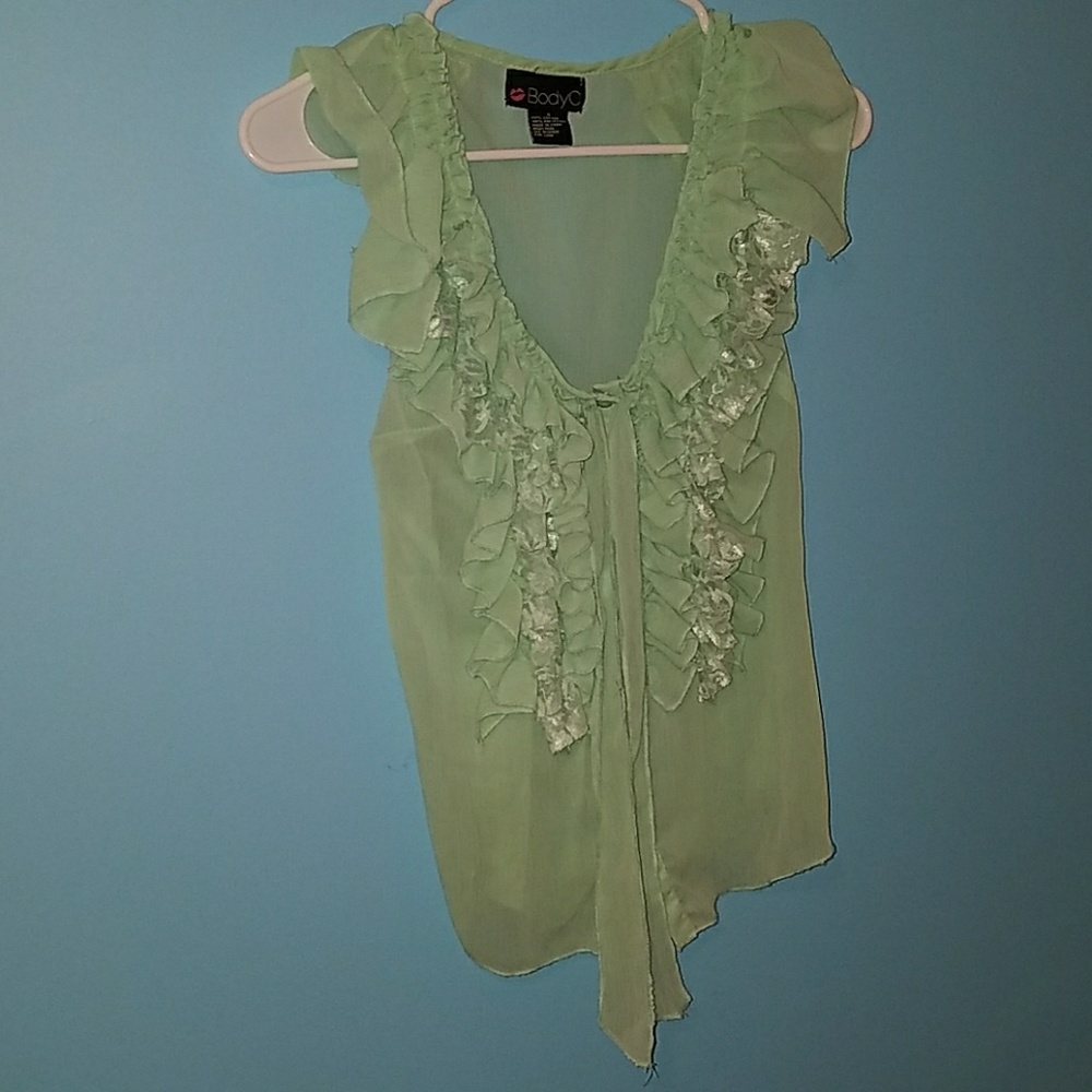 Sea foam green tank