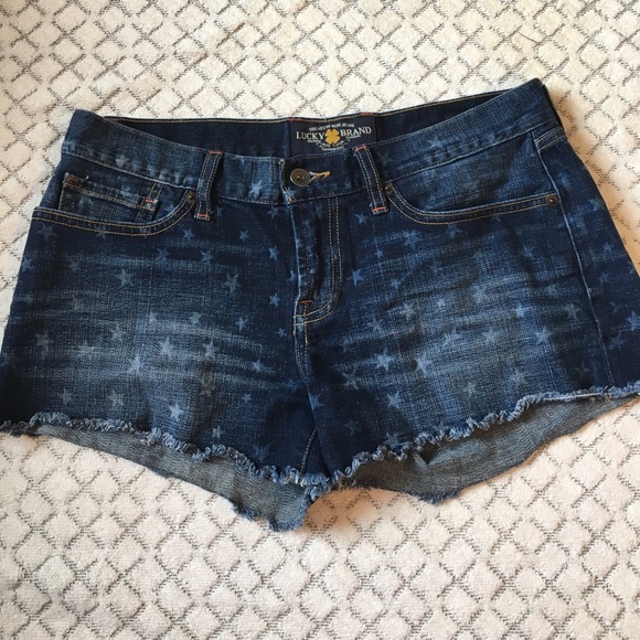 Lucky Brand Pants - Lucky Brand Riley Star Shorts