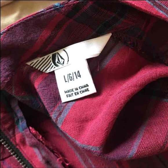 Plaid Volcom Brand Skater Dress - Picture 4 of 4