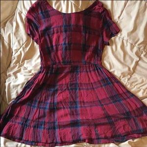 Plaid Volcom Brand Skater Dress