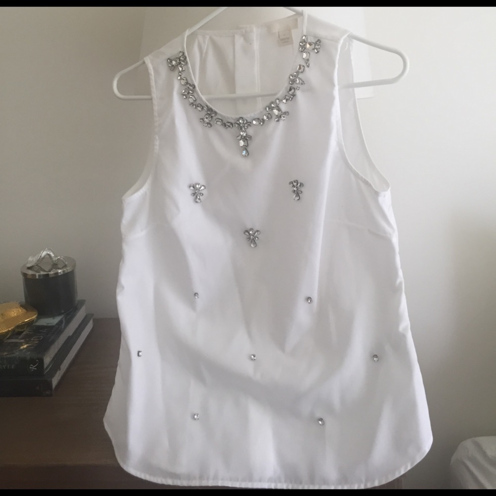 JCrew embellished top