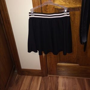 A black skirt