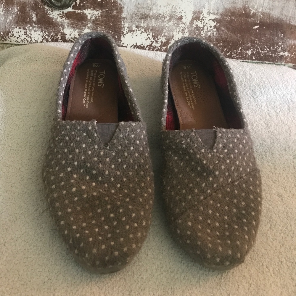 Polka dot flannel toms