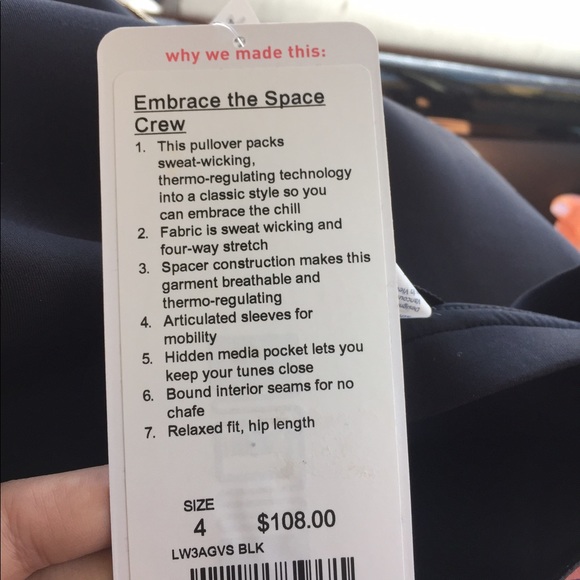 ✖️SOLD✖️ NWT Lululemon Embrace The Space Crew - Picture 5 of 5