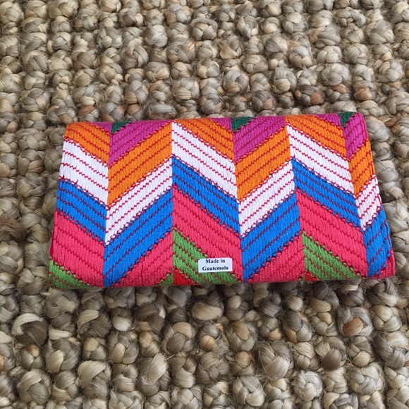 Handmade from Guatemala accordion wallet / clutch - Picture 4 of 4