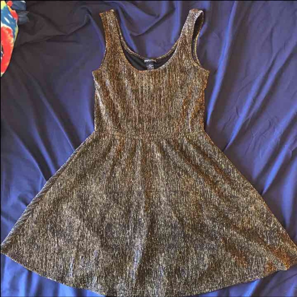 Wet Seal Glittery Skater Dress