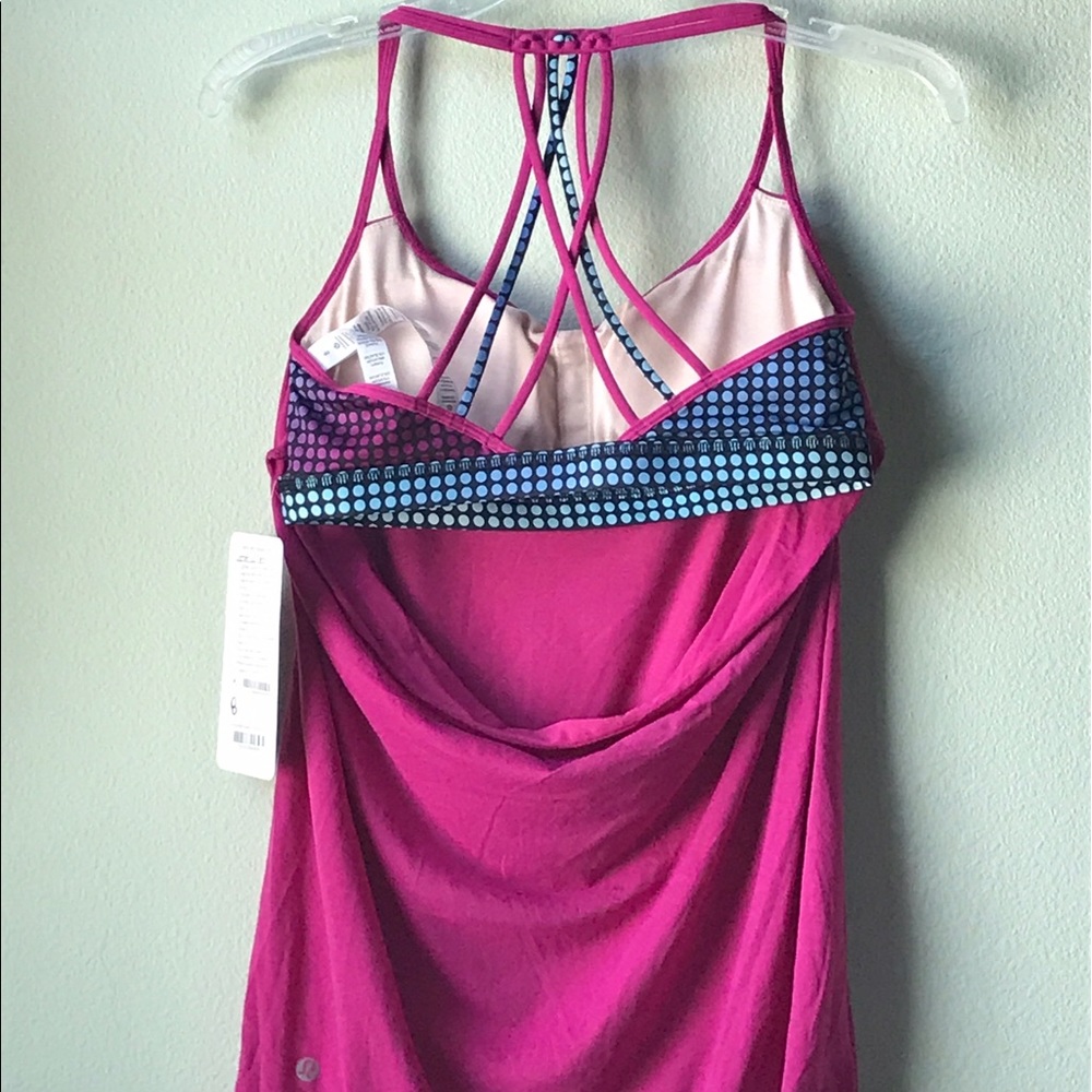 NWT LULULEMON LIGHTEN UP TANK RASPBERRY -- Size 8 - Picture 2 of 5