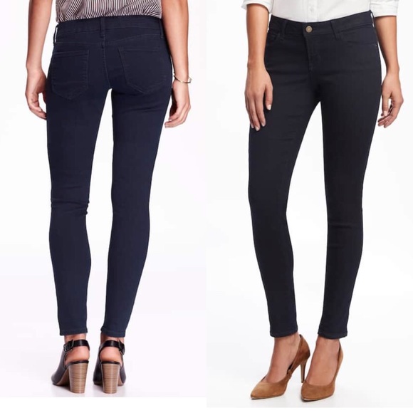 Old Navy Denim - Dark Wash Old Navy Rockstar Low Rise Skinny Jeans