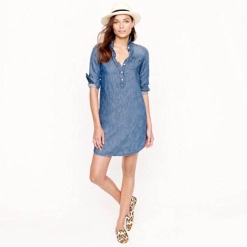 J Crew Denim Shirt Dress