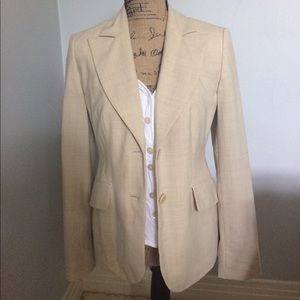 Cream suit blazer