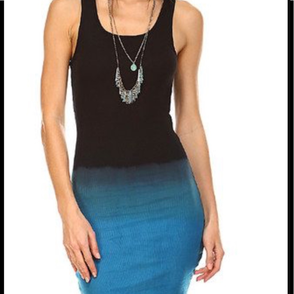 Urban X Black / Blue Ombré Tank Dress