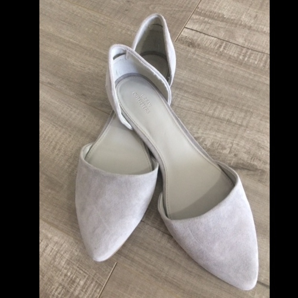 Urban Outfitters Velvet Pointe Toe Flats