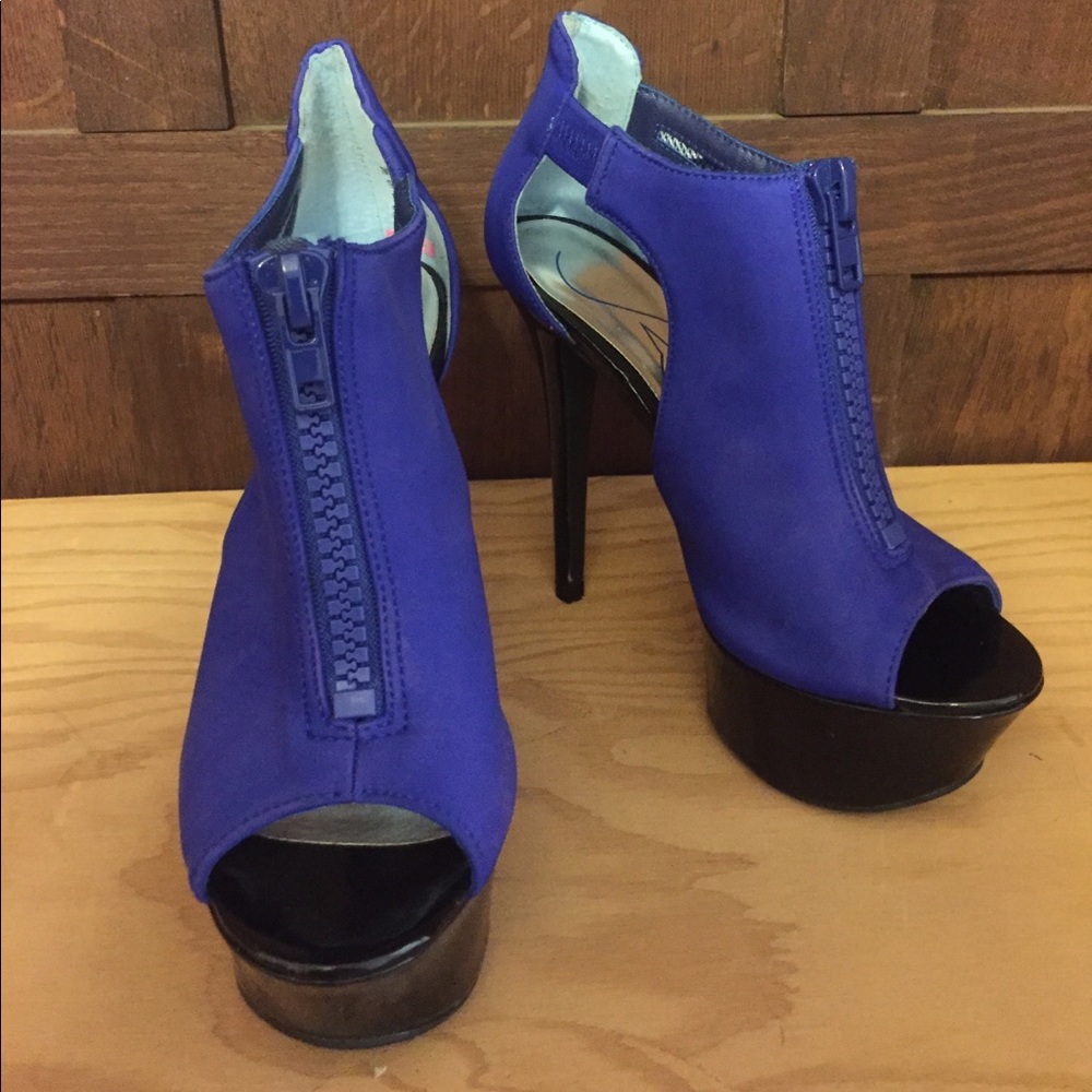 Royal blue stilettos