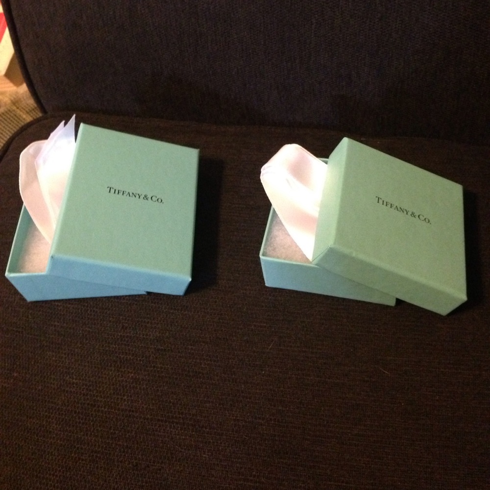 Tiffany & Co gift boxes with ribbon!