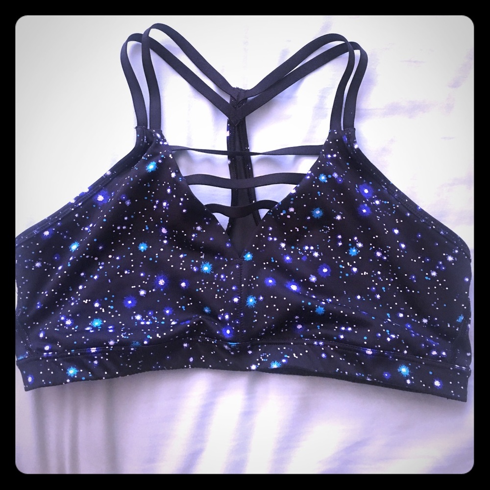 VSX strappy sports bra, black