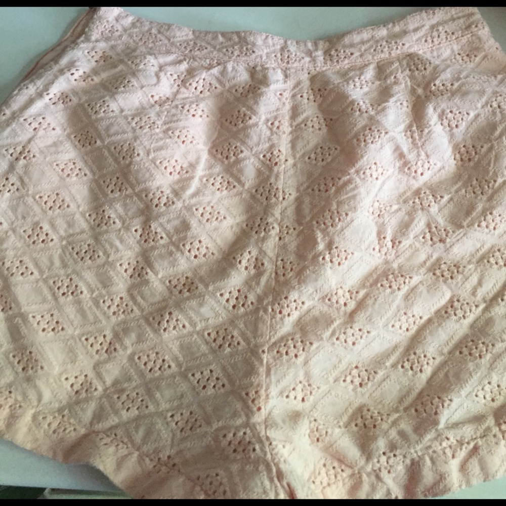 High waisted textured shorts