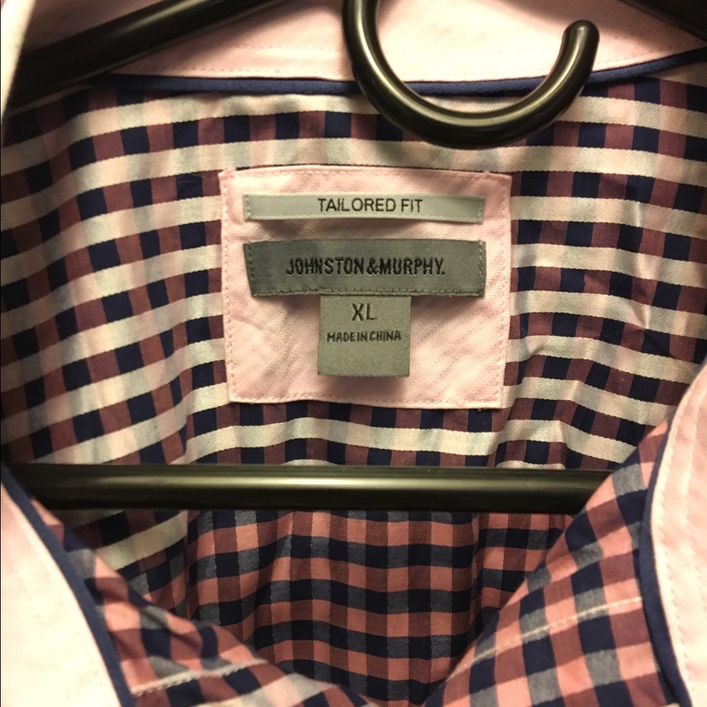 Johnston & Murphy Button Down Shirt Tailored Fit
