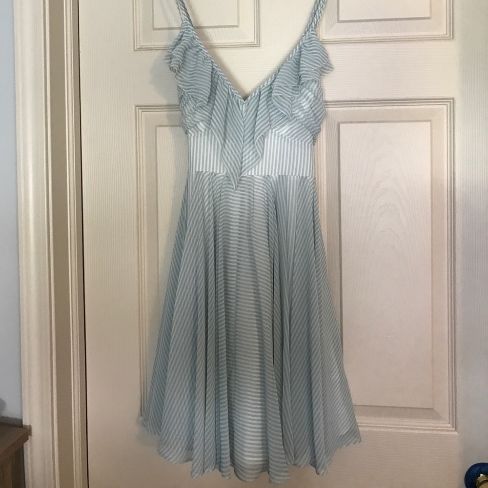 SOLD Guess sz8 blue and white dress
