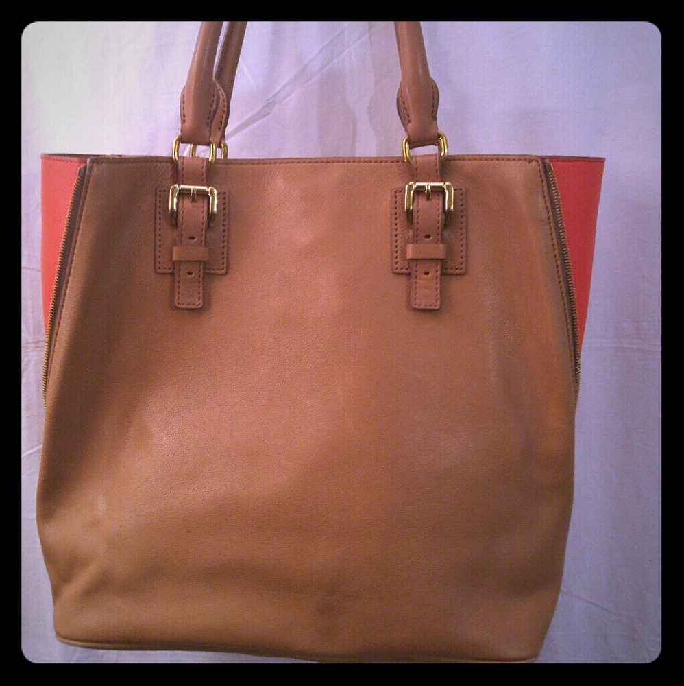J. Crew Ladies Expandable Tote Handbag