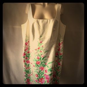 Elegant Jones New York Size 22W Cotton Sundress.