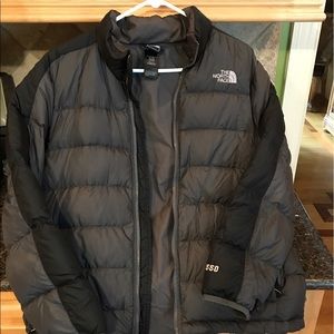 North face boys XL 550 down coat
