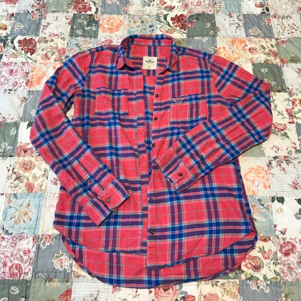 Hollister Plaid Flannel Button-up Shirt