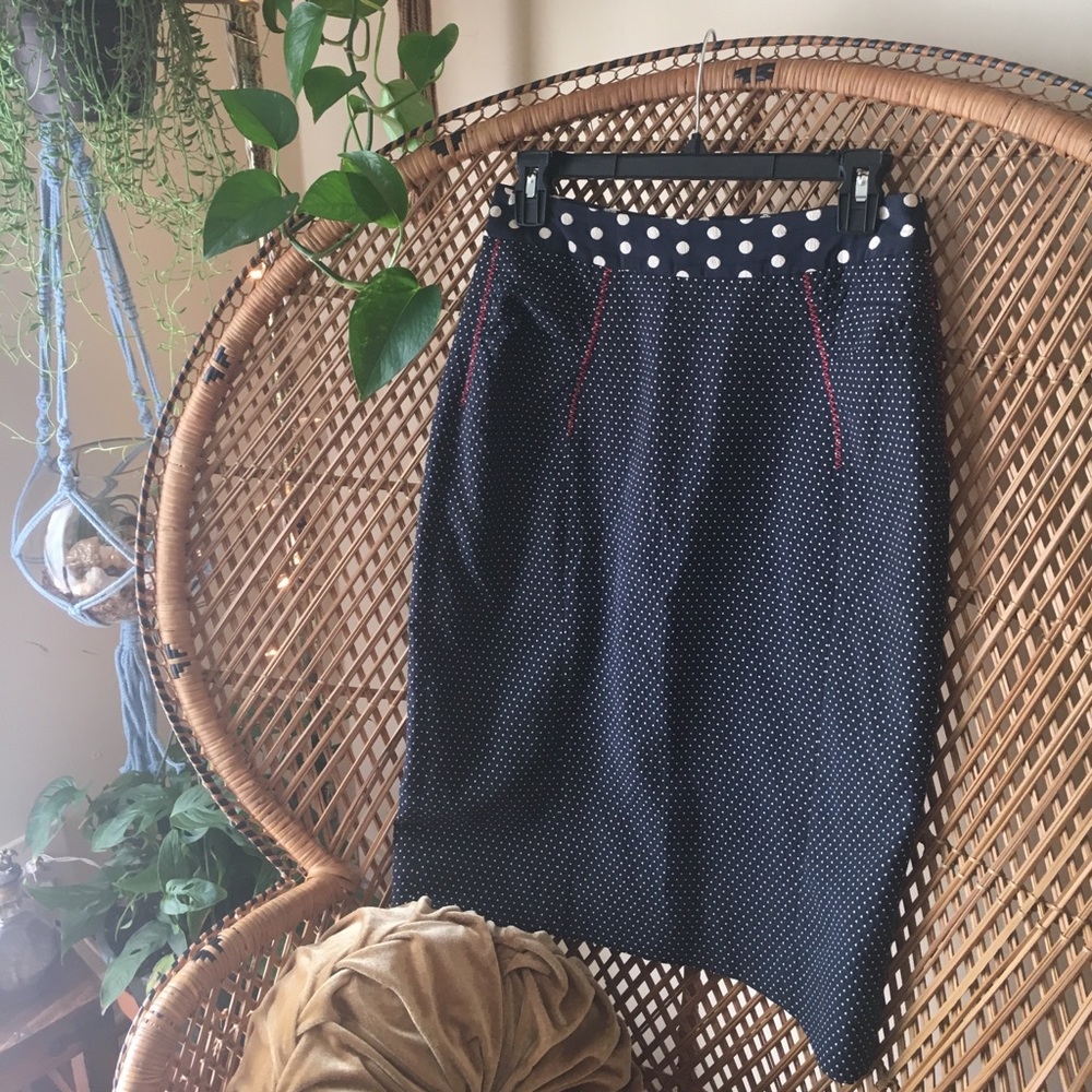Baraschi Polkadot Pencil Skirt