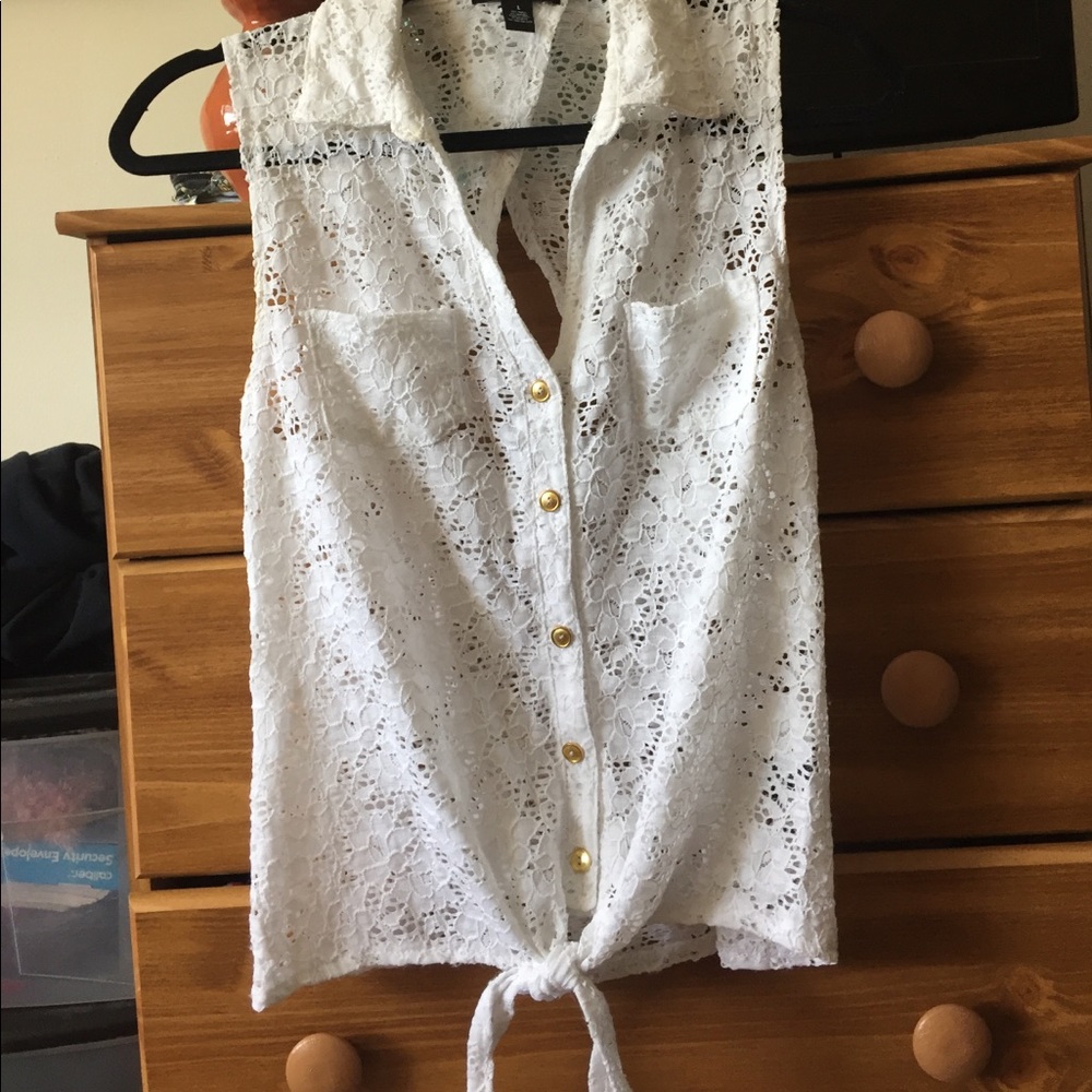 Lace tank top