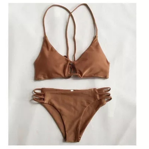 Cacao Strappy Bikini - Picture 2 of 2