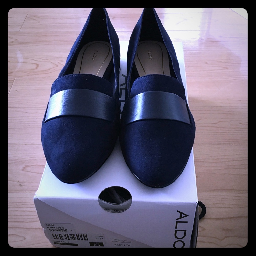 NIB Aldo Mary Lou Suede Flat