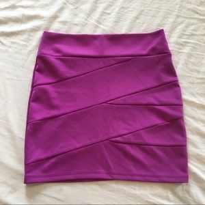 Purple Mini Skirt