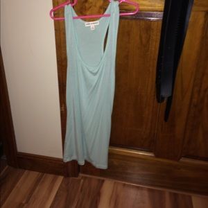 A light blue tank top