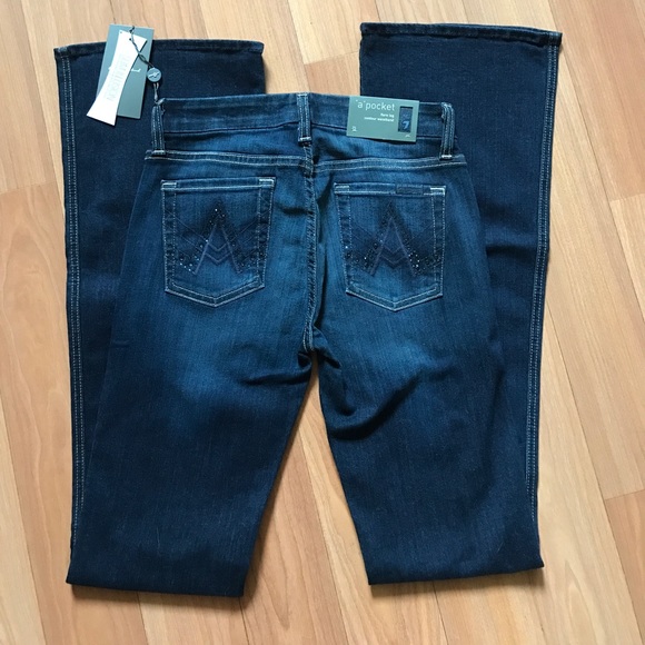 Slim Illusion "A" Pocket Flare Embellished Pocket - Picture 4 of 7