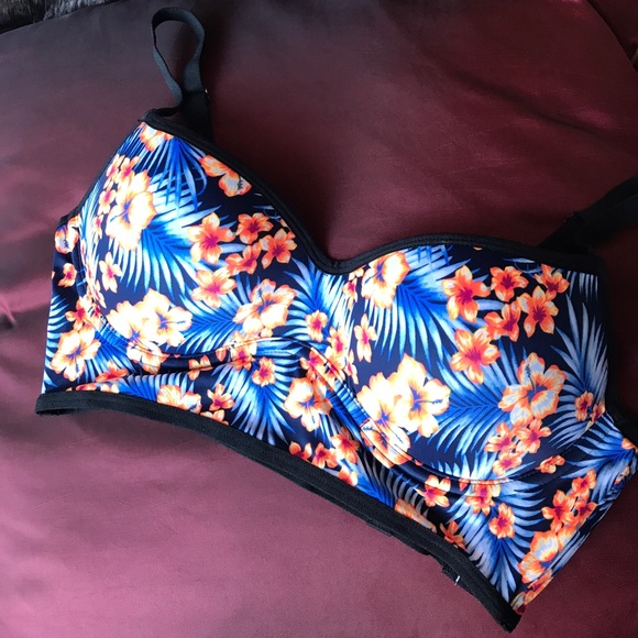 SOLD VS PINK Tropical Push Up Bralette Bikini Cage - Picture 4 of 6